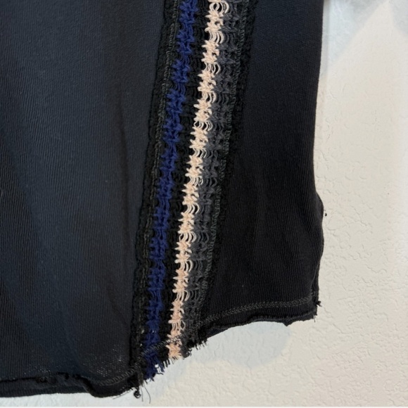 Free People We The Free First Place Cotton Crochet-Trim T-Shirt Graphic Tee - Picture 8 of 9